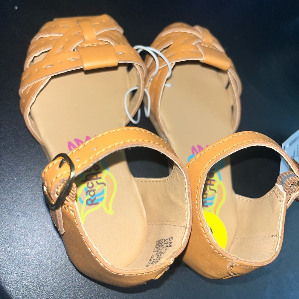 New light brown girl sandals. Size 5